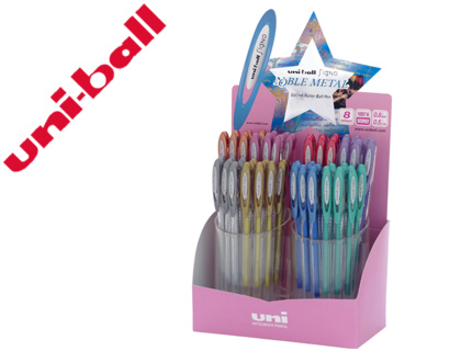 [182634907] BOLIGRAFO UNI BALL UM-120 SIGNO 0,7 MM TINTA GEL EXPOSITOR DE 48 COLORES METALIZADOS