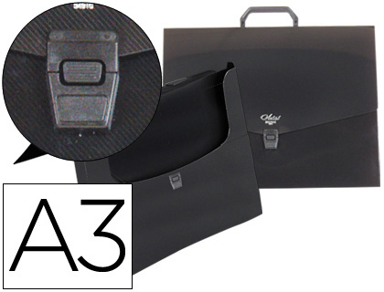 [SS26] CARPETA LIDERPAPEL PORTADOCUMENTOS POLIPROPILENO DIN A3 CON ASA Y BROCHE