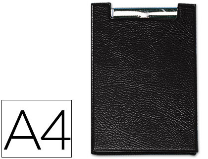 [460-NE] CARPETA SARO PLASTICO CON PINZA DIN A4 COLOR NEGRO