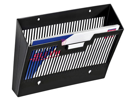 [1001230011] EXPOSITOR MURAL CEP DE PARED POLIESTIRENO REJILLA 1 COMPARTIMENTO NEGRO 360X257X95 MM