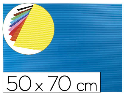 [GC04] GOMA EVA ONDULADA LIDERPAPEL 50X70CM 2,2MM DE ESPESOR AZUL CLARO