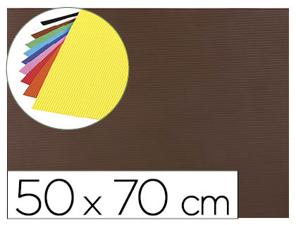 [GC07] GOMA EVA ONDULADA LIDERPAPEL 50X70CM 2,2MM DE ESPESOR MARRON