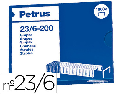 [23600] GRAPAS PETRUS Nº 23/6 CAJA DE 1000 UNIDADES
