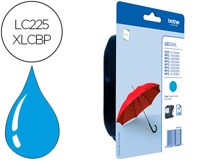 [LC225XLCBP] INK-JET BROTHER LC-225XLCBP MFC-J 4420 DW / MFC-J 5620 DW CIAN ALTA CAPACIDAD 1200 PAG