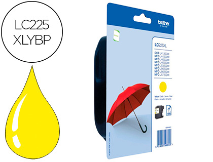 [LC225XLYBP] INK-JET BROTHER LC-225XLYBP MFC-J 4420 DW / MFC-J 5620 DW AMARILLO ALTA CAPACIDAD 1200 PAG