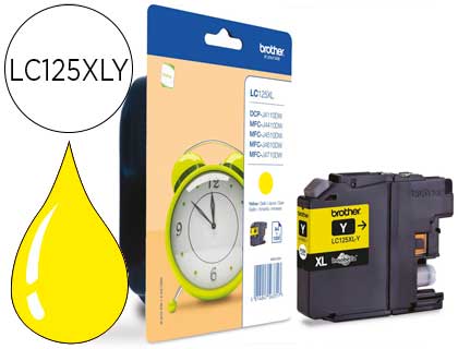 [LC125XLYBP] INK-JET BROTHER MFC-J4410DW/4510 DW AMARILLO ALTA CAPACIDAD 1200 PAG