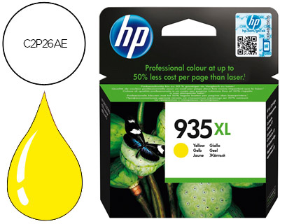 [C2P26AE#BGY] INK-JET HP 935XL OJP 6230 / 6830 AMARILLO -825 PAG-