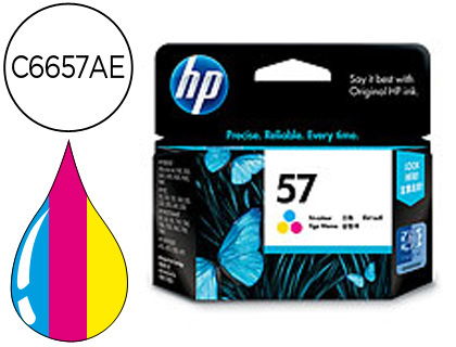 [C6657AE] INK-JET HP DJ450 5150 5550 560 0 5650 5152 7150 5800 5850 9650 9670 9680 9680SP PHOTOSMARRT100 N.57 TRICOLOR 17ML.