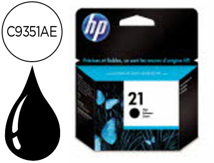 [C9351AE] INK-JET HP N.21 NEGRO -5ML- DJ 3920/3940/D2360/F380 PSC 1410