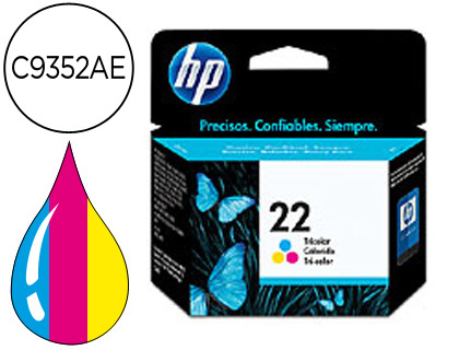 [C9352AE] INK-JET HP N.22 TRICOLOR -5ML- DJ 3920/3940/D2360/F380 PSC 1410