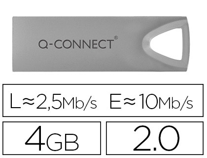 [KF11477] MEMORIA USB Q-CONNECT FLASH PREMIUM 4 GB 2.0