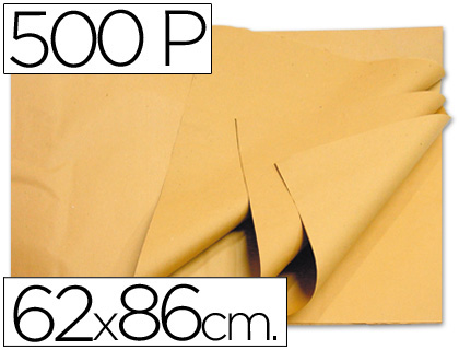 [05654] PAPEL MANILA CREMA 62X86 CM PAQUETE DE 500 HOJAS