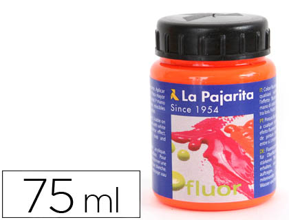 [116616] PINTURA ACRILICA LA PAJARITA F-02 NARANJA FLUORESCENTE 75ML