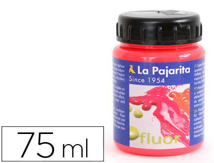 [117016] PINTURA ACRILICA LA PAJARITA F-03 ROJO AMAPOLA FLUORESCENTE 75ML