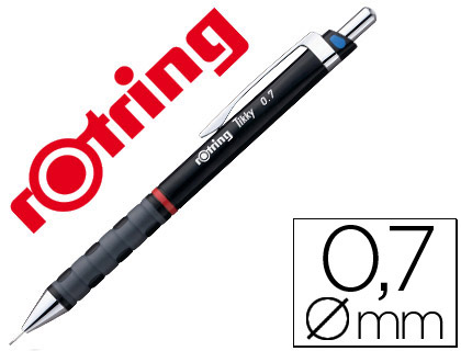 [1904696] PORTAMINAS ROTRING TIKKY 0,7 MM NEGRO