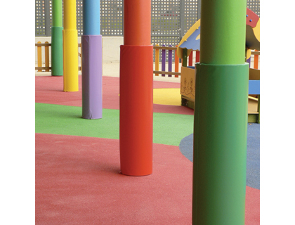 [135] PROTECCION COLUMNA SUMO DIDACTIC ESPUMA DE 2,5CM CREMALLERA Y VELCRO - MEDIDAS A CONSULTAR