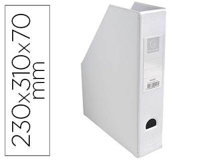 [90157E] REVISTERO EXACOMPTA PVC LOMO 70 MM COLOR BLANCO 230X310X70 MM