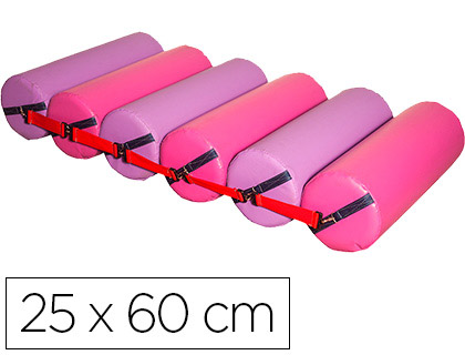 [442] RODILLO DESLIZANTES SUMO DIDACTIC 6 CILINDROS FUCSIA / LILA 25 CM DE DIAMETRO X 60 CM ALTO