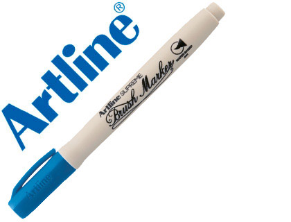 [EPF-F-AZ] ROTULADOR ARTLINE SUPREME BRUSH PINTURA BASE DE AGUA PUNTA TIPO PINCEL TRAZO VARIABLE AZUL