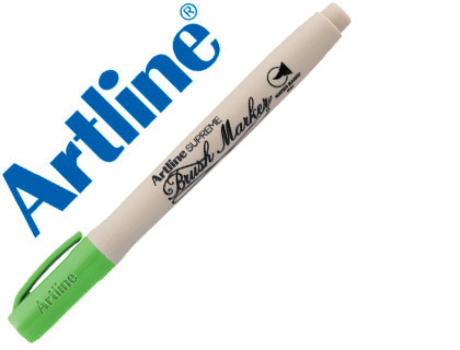 [EPF-F-VEAM] ROTULADOR ARTLINE SUPREME BRUSH PINTURA BASE DE AGUA PUNTA TIPO PINCEL TRAZO VARIABLE VERDE AMARILLENTO