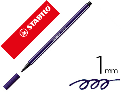 [68/22] ROTULADOR STABILO ACUARELABLE PEN 68 AZUL PRUSIA PUNTA GRUESA 1MM