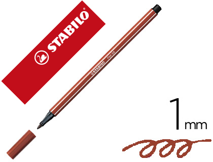[68/38] ROTULADOR STABILO ACUARELABLE PEN 68 SANGUINA PUNTA GRUESA 1MM