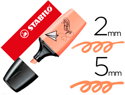 [07/126-7] ROTULADOR STABILO BOSS MINI PASTELLOVE MELOCOTON SEDOSO