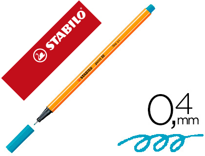 [88/31] ROTULADOR STABILO PUNTA DE FIB RA POINT 88 AZUL COBALTO PUNTA FINA 0,4MM