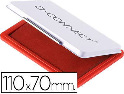 [KF25212] TAMPON Q-CONNECT Nº2 110X70 MM ROJO