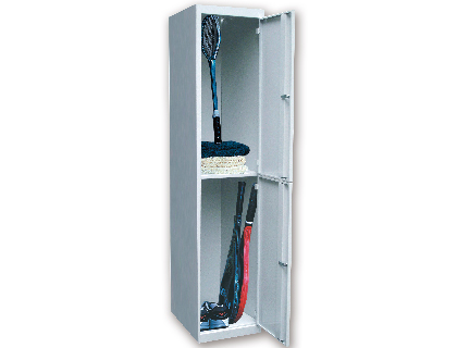 [TAQ 402 INI] TAQUILLA METALICA AR STORAGE 50X180X40 CM 2 PUERTAS CON LLAVE COLOR GRIS INICIAL