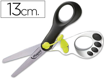 [137910] TIJERA ESCOLAR MAPED MAGIC UP KOOPY 13CM CON RESORTE PARA FACILITAR LA ACCION DEL CORTE UNIDAD
