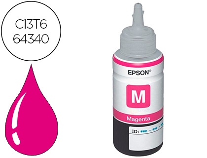 [C13T664340] TINTA EPSON T6643 ET2500/2550/ /14000/L475/565/575/4500 MAGENTA BOTELLA 70 ML 6.500 PAG
