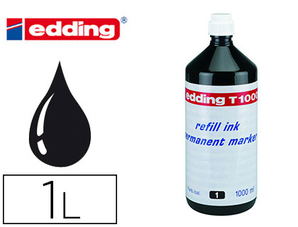 [T1000-01] TINTA ROTULADOR EDDING T-1000 NEGRO BOTE 1 LITRO