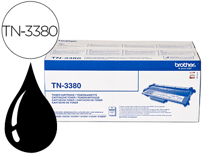 [TN3380] TONER BROTHER TN-3380 PARA IMPRESORAS HL-5440D/5450DN/5470DW/6180DW 8000 PAG