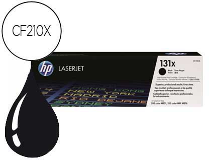[CF210X] TONER HP 131X LASERJET PRO 200/ M251 CF210X NEGRO 2400 PAG