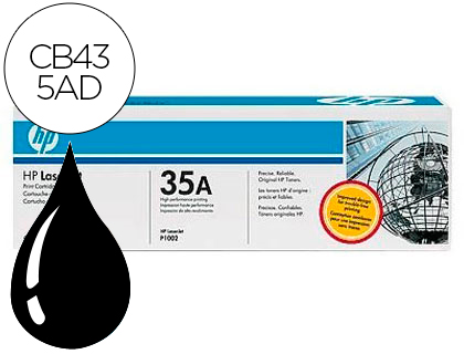 [CB435AD] TONER HP LASERJET CB435AD NEGRO 1500 PAG PACK 2