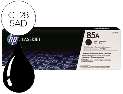 [CE285AD] TONER HP LASERJET CE285A NEGRO 1600 PAG PACK 2