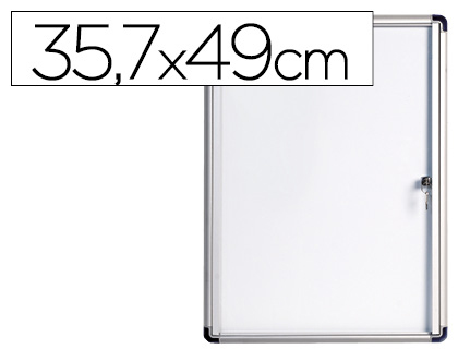 [VT810109660] VITRINA DE ANUNCIOS BI-OFFICE FONDO MAGNETICO EXTRAPLANA DE INTERIOR 357X490 MM