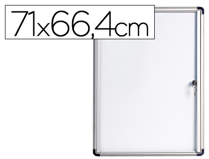[VT620109660] VITRINA DE ANUNCIOS BI-OFFICE FONDO MAGNETICO EXTRAPLANA DE INTERIOR 710X664 MM