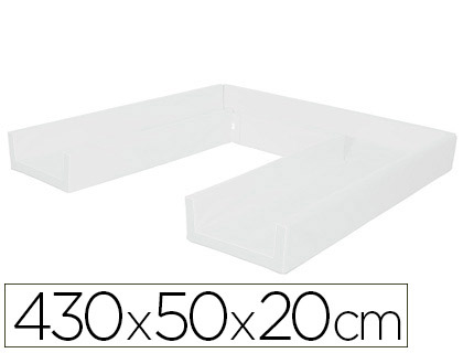 [448 B] CIRCUITO MODULAR DE GATEO SUMO DIDACTIC 430X50X20 CM BLANCO
