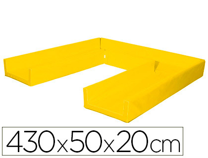 [448 AM] CIRCUITO MODULAR DE GATEO SUMO DIDACTIC 430X50X20 CM AMARILLO