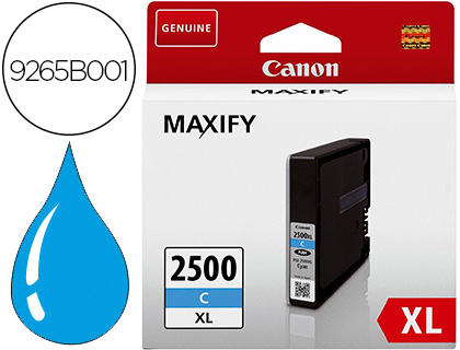 [9265B001] INK-JET CANON PGI 2500 XL MAXIFY IB4050 / MB5050 / MB5150 / MB5155 / MB5350 / MB5450 CIAN 1755 PAGINAS