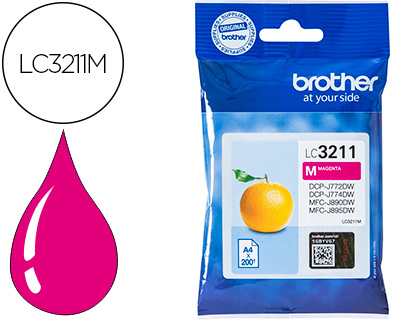 [LC3211M] INK-JET BROTHER LC3211M DCP-J572 / DCP-J772 / DCP-J774 / MFC-J890 / MFC-J895 MAGENTA 200 PAG
