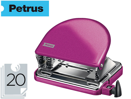 [626517] TALADRADOR PETRUS 52 WOW FUCSIA METALIZADO CAPACIDAD 20 HOJAS EN BLISTER