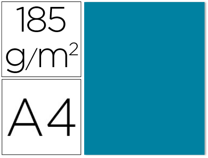 [C400108141] CARTULINA CANSON DIN A4 26 AZUL CARIBE 185 GR  -UNIDAD-