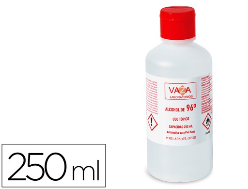 [90572] ALCOHOL KELSIA VAZA DE 96º BOTE DE 250 ML
