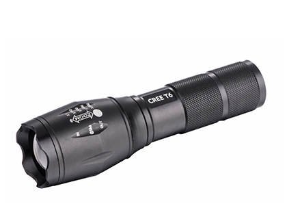 [KF18748] LINTERNA Q-CONNECT TELESCOPICA ALUMINIO 5W MODO ALUMBRADO ALTO MEDIO BAJO ESTROBOSCOPIO SOSAPAGADO 3 PILAS AAA