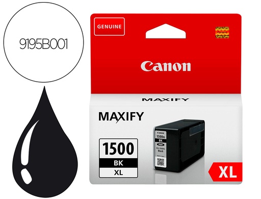 [9195B001] INK-JET CANON PGI-1500XL MB2050 / MB2150 / MB2155 / MB2350 / MB2750 / MB2755 AMARILLO