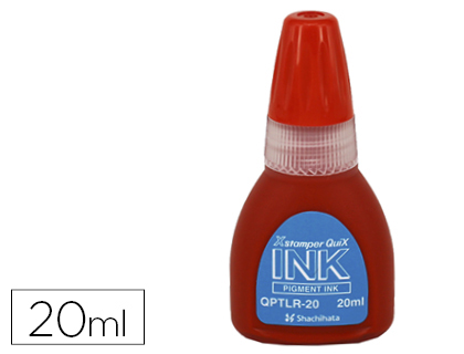 [QPTLR-20 RO] TINTA X'STAMPER QUIX PARA SELLOS ROJA BOTE DE 20 ML