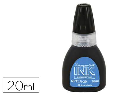 [QPTLR-20 NE] TINTA X'STAMPER QUIX PARA SELLOS NEGRA BOTE DE 20 ML